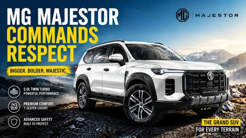 New MG MAJESTOR SUV launches in India 2026 _2026