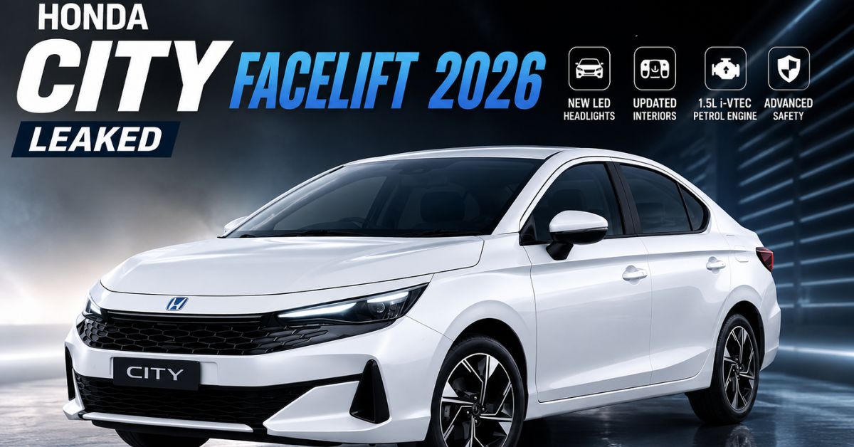 Honda City Facelift 2026 Leaked