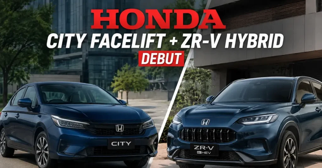 Honda City Facelift + ZR-V Hybrid Debut