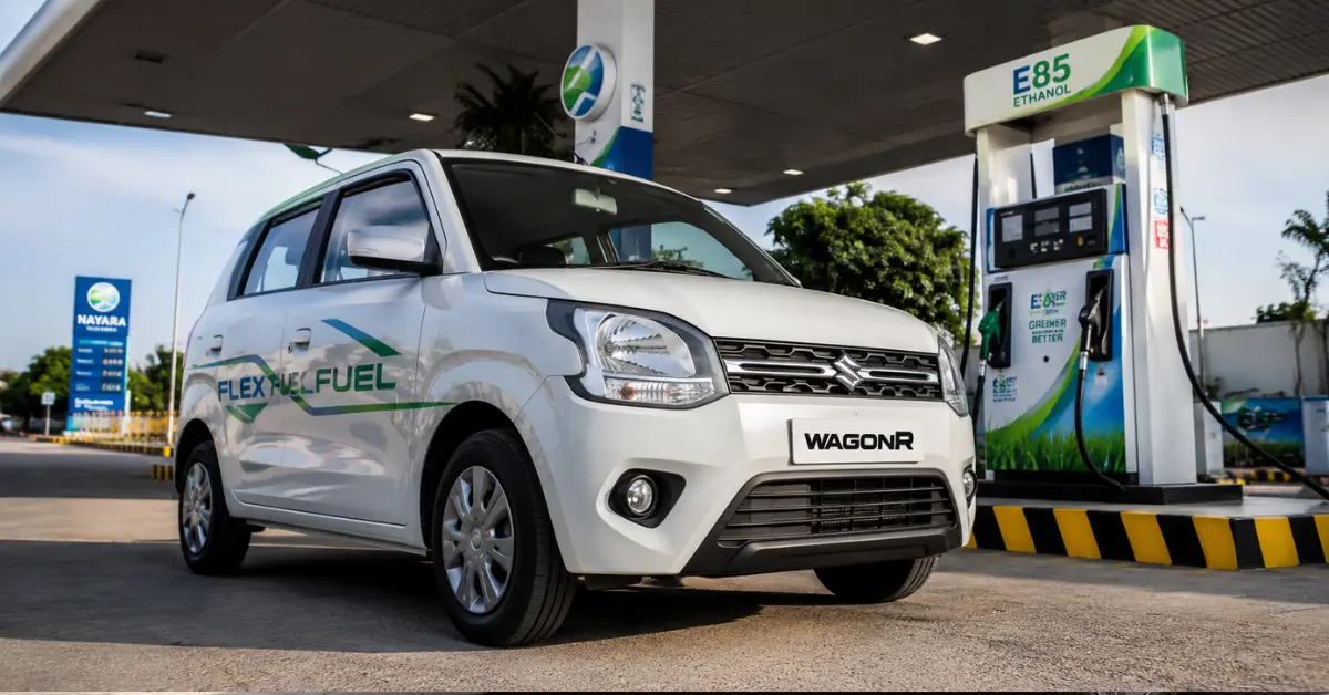 Maruti Flex Fuel Car 2026 on road