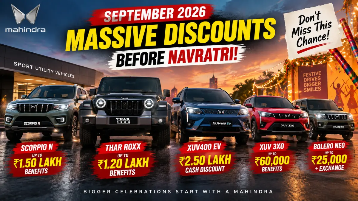 Mahindra September 2026 Discounts