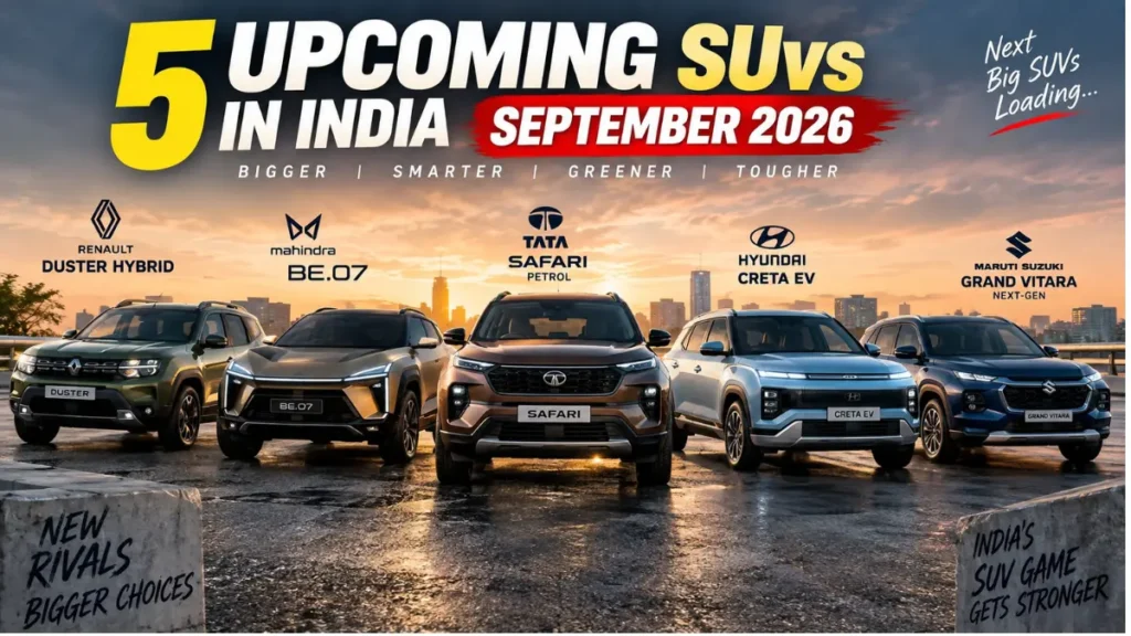 September 2026 में SUV