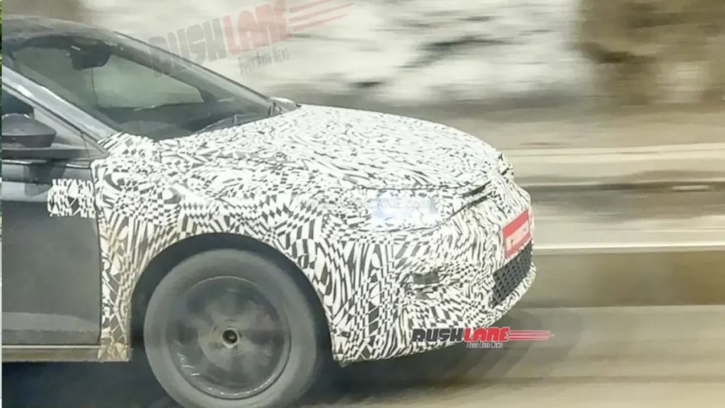 Volkswagen Virtus Facelift Spied Again 