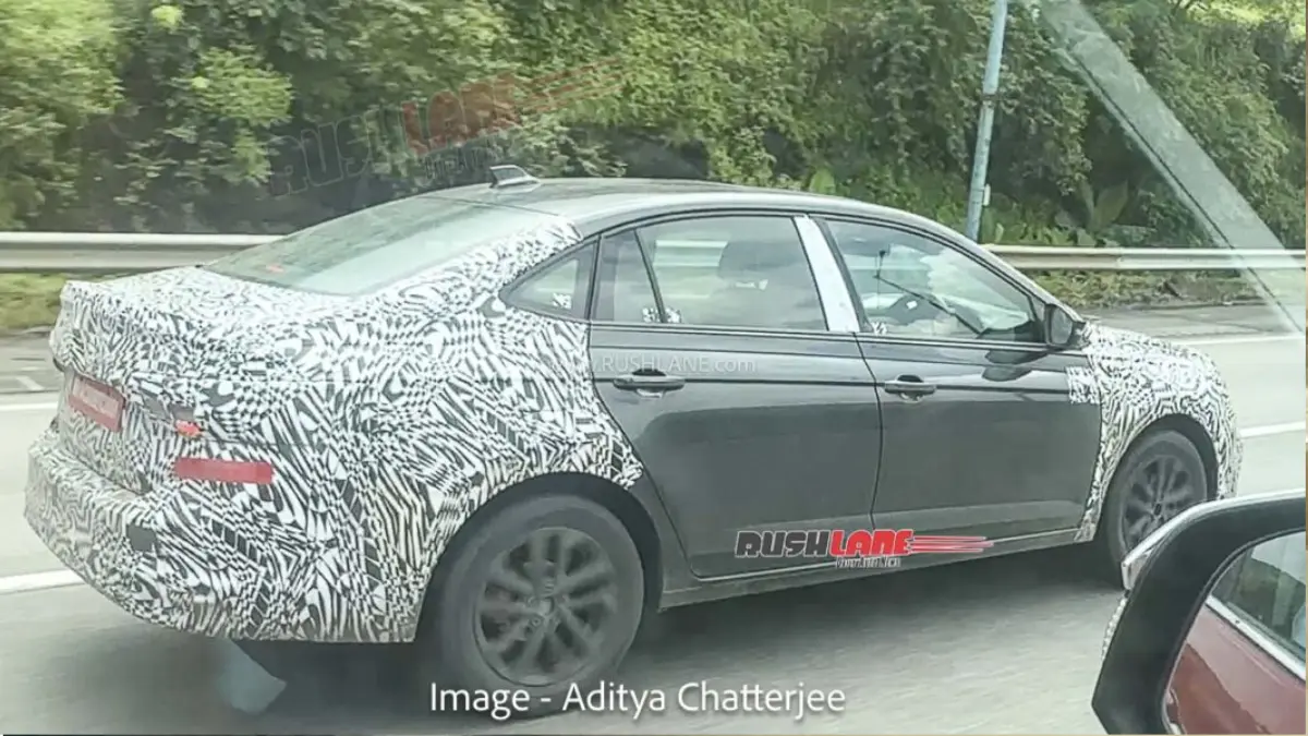 Volkswagen Virtus Facelift Spied Again (2)
